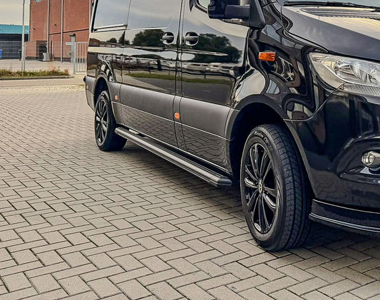 Mercedes Sprinter W907 Sidesteps Mat Zwart Anti-Slip 2018 +